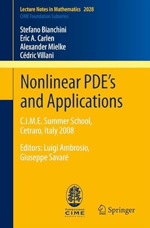 Seller image for Nonlinear PDEs and Applications for sale by BuchWeltWeit Ludwig Meier e.K.