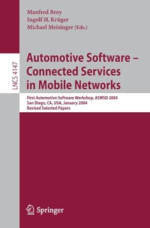 Seller image for Automotive Software-Connected Services in Mobile Networks for sale by BuchWeltWeit Ludwig Meier e.K.