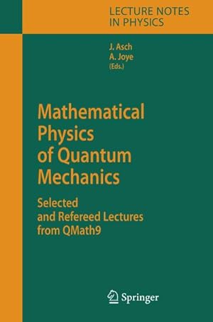 Bild des Verkufers fr Mathematical Physics of Quantum Mechanics zum Verkauf von BuchWeltWeit Ludwig Meier e.K.