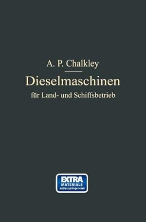 Imagen del vendedor de Dieselmaschinen fr Land- und Schiffsbetrieb a la venta por BuchWeltWeit Ludwig Meier e.K.