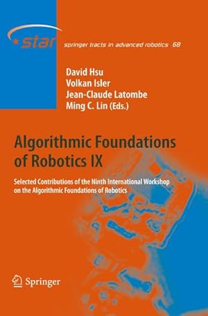 Immagine del venditore per Algorithmic Foundations of Robotics IX venduto da BuchWeltWeit Ludwig Meier e.K.