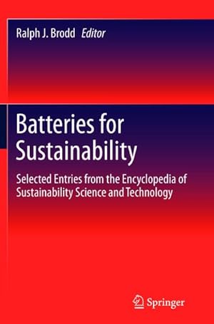 Immagine del venditore per Batteries for Sustainability venduto da BuchWeltWeit Ludwig Meier e.K.