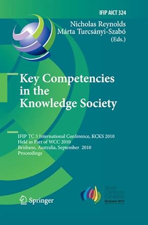 Imagen del vendedor de Key Competencies in the Knowledge Society a la venta por BuchWeltWeit Ludwig Meier e.K.