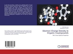 Image du vendeur pour Electron Charge Density in Organic Coumpounds mis en vente par BuchWeltWeit Ludwig Meier e.K.