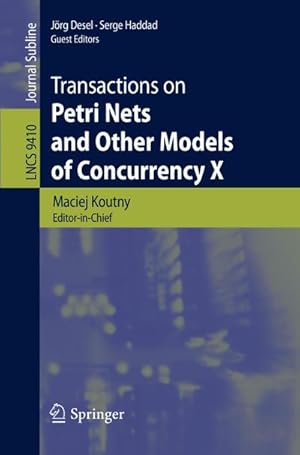 Imagen del vendedor de Transactions on Petri Nets and Other Models of Concurrency X a la venta por BuchWeltWeit Ludwig Meier e.K.