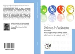 Image du vendeur pour Croissance des fonctions sous-harmoniques et des fonctions entires mis en vente par BuchWeltWeit Ludwig Meier e.K.