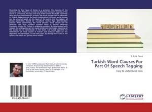 Imagen del vendedor de Turkish Word Clauses For Part Of Speech Tagging a la venta por BuchWeltWeit Ludwig Meier e.K.