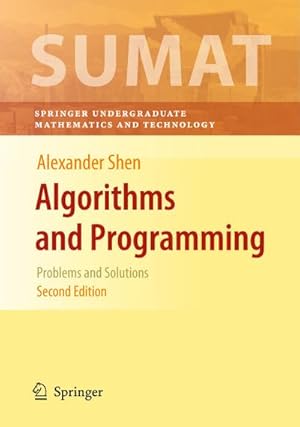 Immagine del venditore per Algorithms and Programming venduto da BuchWeltWeit Ludwig Meier e.K.