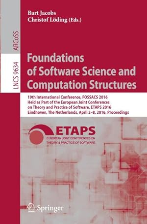 Immagine del venditore per Foundations of Software Science and Computation Structures venduto da BuchWeltWeit Ludwig Meier e.K.