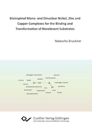 Imagen del vendedor de Bioinspired Mono- and Dinuclear Nickel, Zinc and Copper Complexes for the Binding and Transformation of Biorelevant Substrates a la venta por BuchWeltWeit Ludwig Meier e.K.