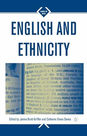 Imagen del vendedor de English and Ethnicity a la venta por BuchWeltWeit Ludwig Meier e.K.