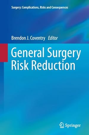 Imagen del vendedor de General Surgery Risk Reduction a la venta por BuchWeltWeit Ludwig Meier e.K.