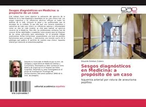 Imagen del vendedor de Sesgos diagnsticos en Medicina: a propsito de un caso a la venta por BuchWeltWeit Ludwig Meier e.K.