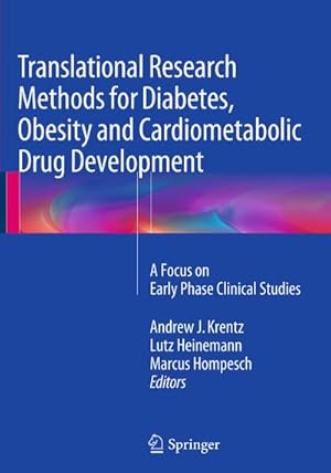 Imagen del vendedor de Translational Research Methods for Diabetes, Obesity and Cardiometabolic Drug Development a la venta por BuchWeltWeit Ludwig Meier e.K.