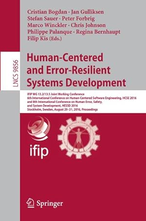 Imagen del vendedor de Human-Centered and Error-Resilient Systems Development a la venta por BuchWeltWeit Ludwig Meier e.K.