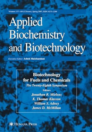 Seller image for Biotechnology for Fuels and Chemicals for sale by BuchWeltWeit Ludwig Meier e.K.