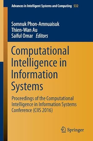 Immagine del venditore per Computational Intelligence in Information Systems venduto da BuchWeltWeit Ludwig Meier e.K.