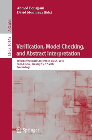 Image du vendeur pour Verification, Model Checking, and Abstract Interpretation mis en vente par BuchWeltWeit Ludwig Meier e.K.