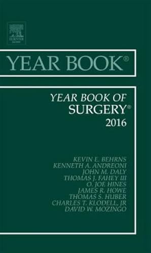 Bild des Verkufers fr Year Book of Surgery, 2016 zum Verkauf von BuchWeltWeit Ludwig Meier e.K.