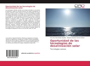 Imagen del vendedor de Oportunidad de las tecnologas de desalinizacin solar a la venta por BuchWeltWeit Ludwig Meier e.K.