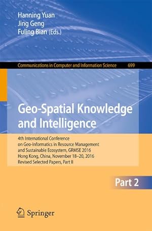 Seller image for Geo-Spatial Knowledge and Intelligence for sale by BuchWeltWeit Ludwig Meier e.K.