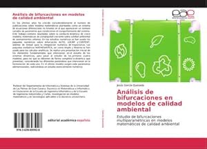 Imagen del vendedor de Anlisis de bifurcaciones en modelos de calidad ambiental a la venta por BuchWeltWeit Ludwig Meier e.K.