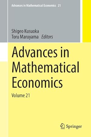 Image du vendeur pour Advances in Mathematical Economics mis en vente par BuchWeltWeit Ludwig Meier e.K.