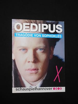 Seller image for Programmheft Schauspiel Hannover 2008/09. OEDIPUS TRAGDIE von Sophokles. Regie/ Bhnenbild: Wilfried Minks, Kostme: Ina Peichl, Video: A. Grasseck/ St. Corinth. Mit Christoph Franken (Oedipus), Torsten Ranft (Kreon), Sascha Nathan, Holger Blow, Matthias Buss, Moritz Drr, Gnter Schaupp for sale by Fast alles Theater! Antiquariat fr die darstellenden Knste