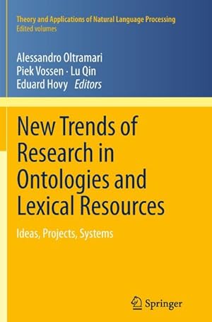 Image du vendeur pour New Trends of Research in Ontologies and Lexical Resources mis en vente par BuchWeltWeit Ludwig Meier e.K.