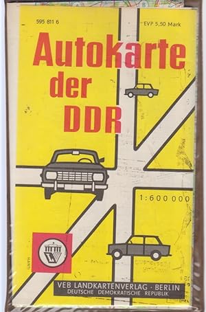 Autokarte der DDR, 1:600 000.