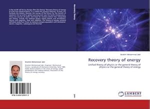Seller image for Recovery theory of energy for sale by BuchWeltWeit Ludwig Meier e.K.