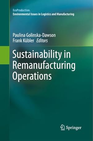 Seller image for Sustainability in Remanufacturing Operations for sale by BuchWeltWeit Ludwig Meier e.K.
