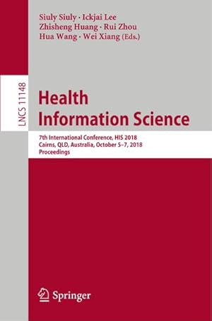 Immagine del venditore per Health Information Science venduto da BuchWeltWeit Ludwig Meier e.K.