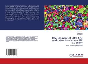 Seller image for Development of ultra-fine grain structure in low SFE Cu alloys for sale by BuchWeltWeit Ludwig Meier e.K.