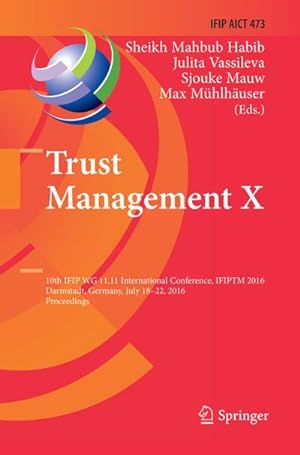 Seller image for Trust Management X for sale by BuchWeltWeit Ludwig Meier e.K.