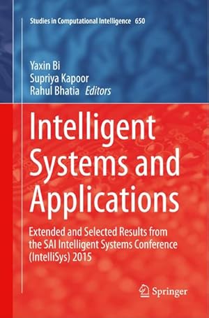Imagen del vendedor de Intelligent Systems and Applications a la venta por BuchWeltWeit Ludwig Meier e.K.