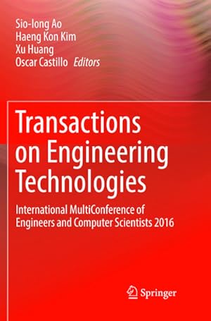 Seller image for Transactions on Engineering Technologies for sale by BuchWeltWeit Ludwig Meier e.K.