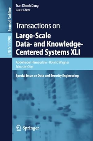 Imagen del vendedor de Transactions on Large-Scale Data- and Knowledge-Centered Systems XLI a la venta por BuchWeltWeit Ludwig Meier e.K.