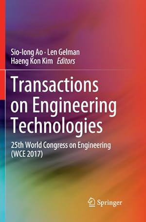 Seller image for Transactions on Engineering Technologies for sale by BuchWeltWeit Ludwig Meier e.K.