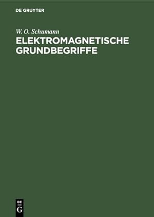Imagen del vendedor de Elektromagnetische Grundbegriffe a la venta por BuchWeltWeit Ludwig Meier e.K.