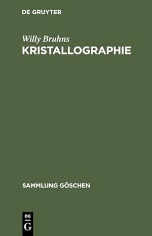 Imagen del vendedor de Kristallographie a la venta por BuchWeltWeit Ludwig Meier e.K.