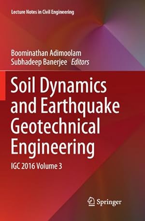 Image du vendeur pour Soil Dynamics and Earthquake Geotechnical Engineering mis en vente par BuchWeltWeit Ludwig Meier e.K.