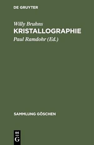 Imagen del vendedor de Kristallographie a la venta por BuchWeltWeit Ludwig Meier e.K.