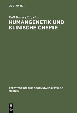 Immagine del venditore per Humangenetik und Klinische Chemie venduto da BuchWeltWeit Ludwig Meier e.K.