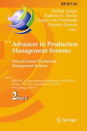 Seller image for Advances in Production Management Systems. Towards Smart Production Management Systems for sale by BuchWeltWeit Ludwig Meier e.K.