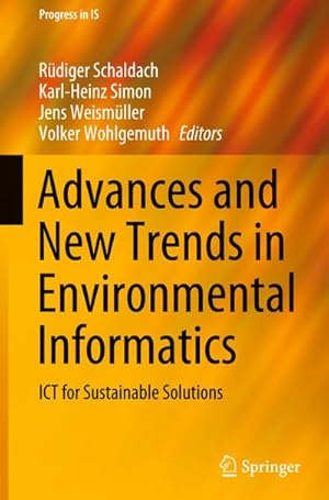 Bild des Verkufers fr Advances and New Trends in Environmental Informatics zum Verkauf von BuchWeltWeit Ludwig Meier e.K.