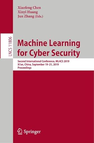 Image du vendeur pour Machine Learning for Cyber Security mis en vente par BuchWeltWeit Ludwig Meier e.K.