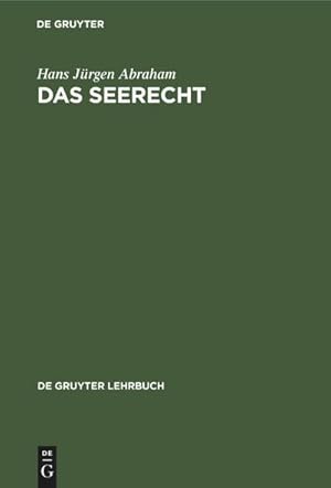 Seller image for Das Seerecht for sale by BuchWeltWeit Ludwig Meier e.K.
