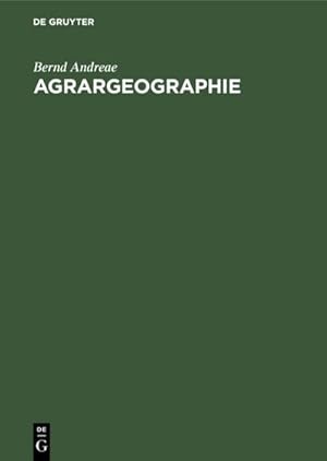 Seller image for Agrargeographie for sale by BuchWeltWeit Ludwig Meier e.K.