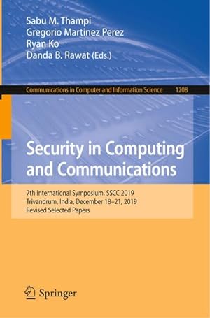 Immagine del venditore per Security in Computing and Communications venduto da BuchWeltWeit Ludwig Meier e.K.